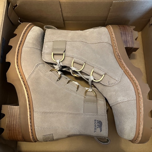 SOREL Joan Now Lace, Omega Taupe, Size 8 - Picture 10 of 10